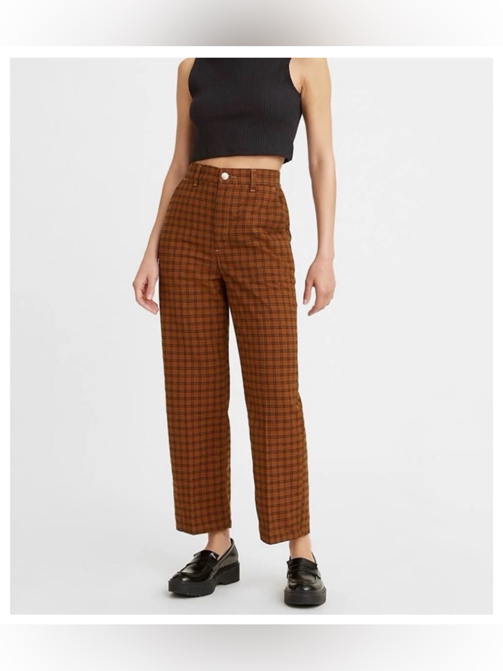 NWT Levi’s Math Club Plaid Pants Women’s Size Medium